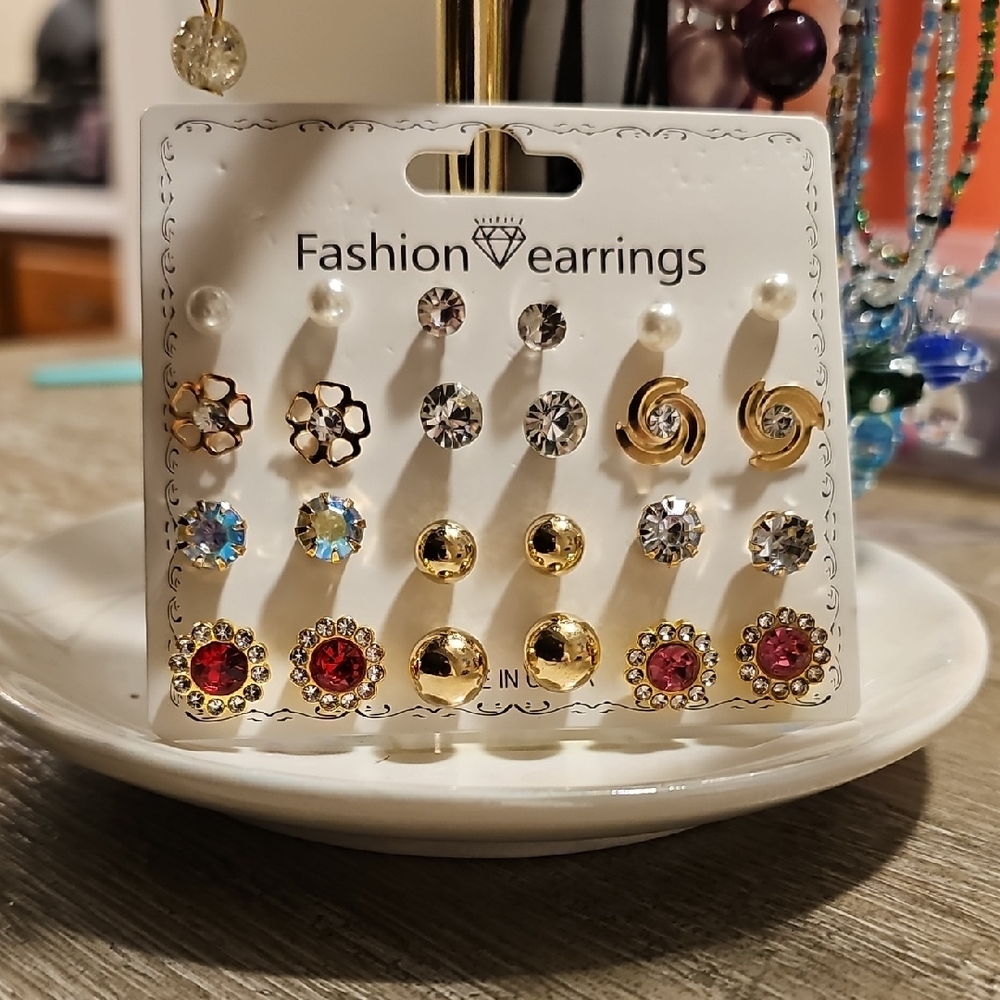 12pk Fashion Earrings